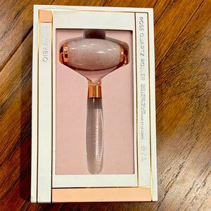 BeautyBio Rose Quartz Facial Roller - Pink